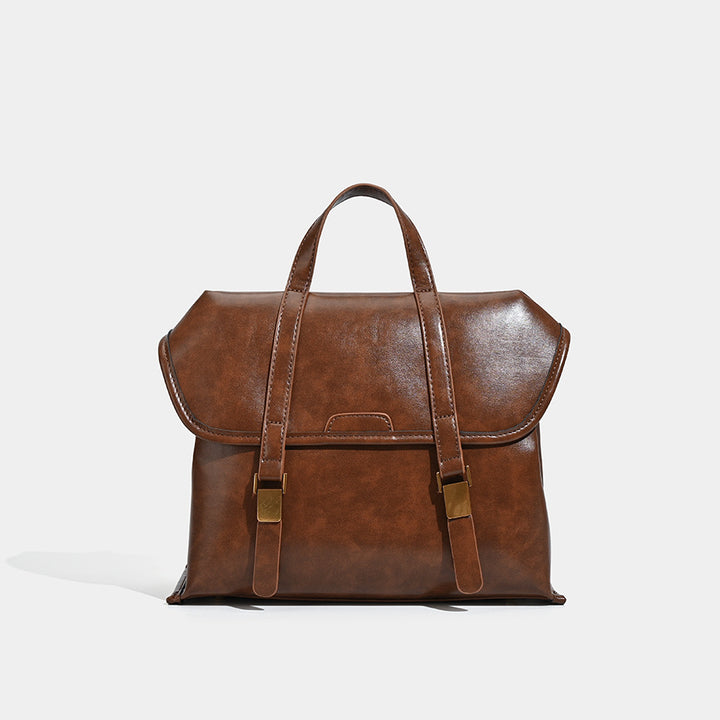 Stylish Vintage-Inspired Briefcase Handbag