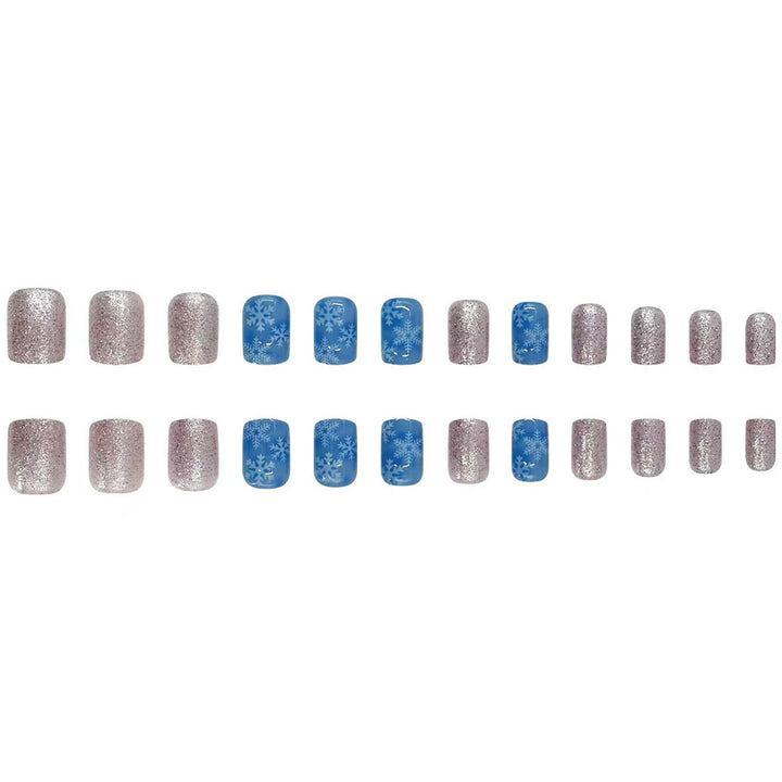 Winter-Themed Press-On Nail Art Stornfield