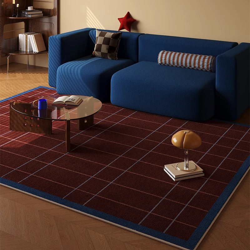 Checkered Pattern Area Rug Stornfield