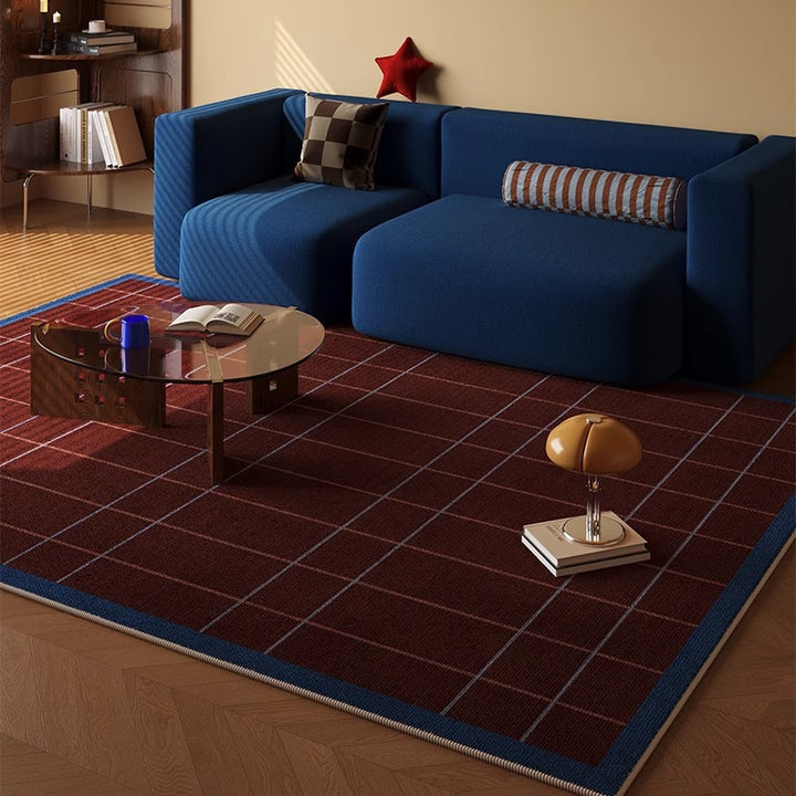 Checkered Pattern Area Rug Stornfield