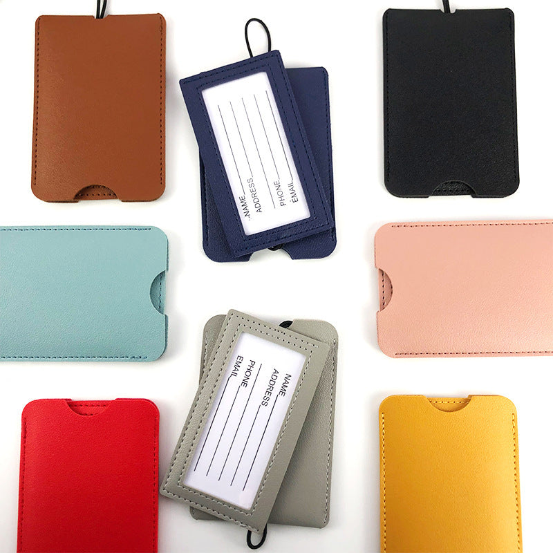 Premium Leather Travel Identification Holder Stornfield