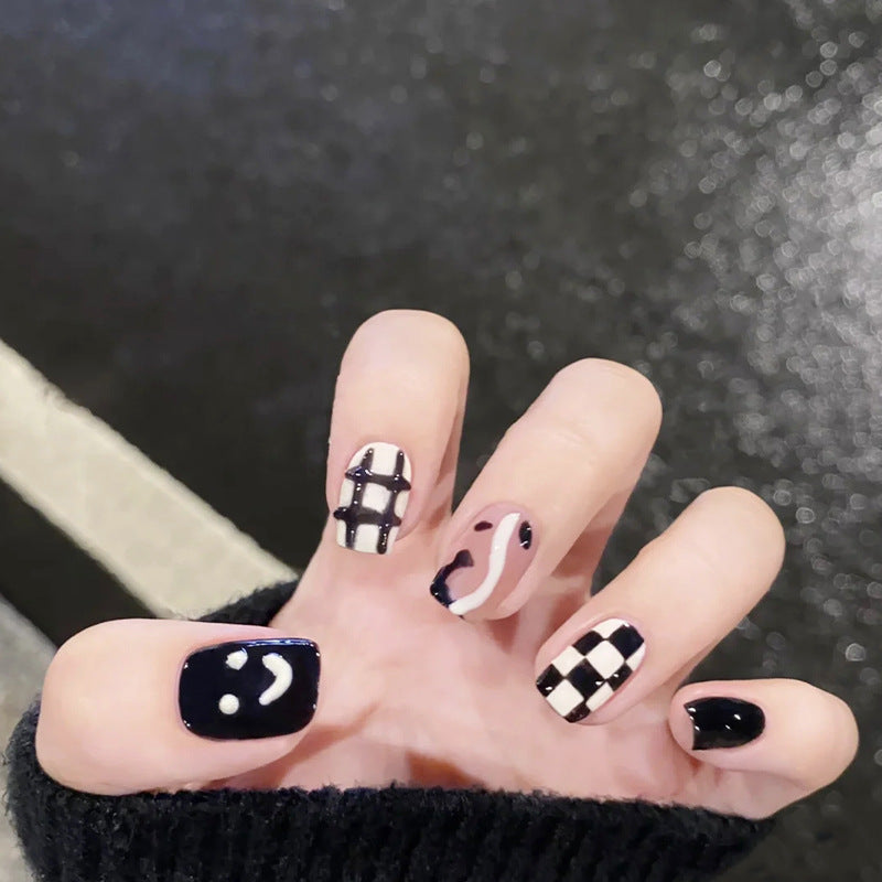 Creative nail art set with modern geometric patterns Stornfield