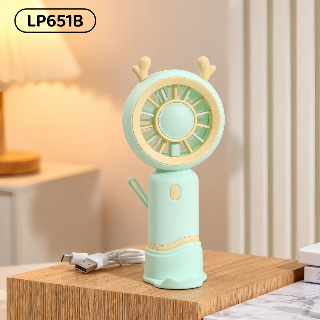 Ladies Portable Mini Handheld Fan with Cat Ears Stornfield