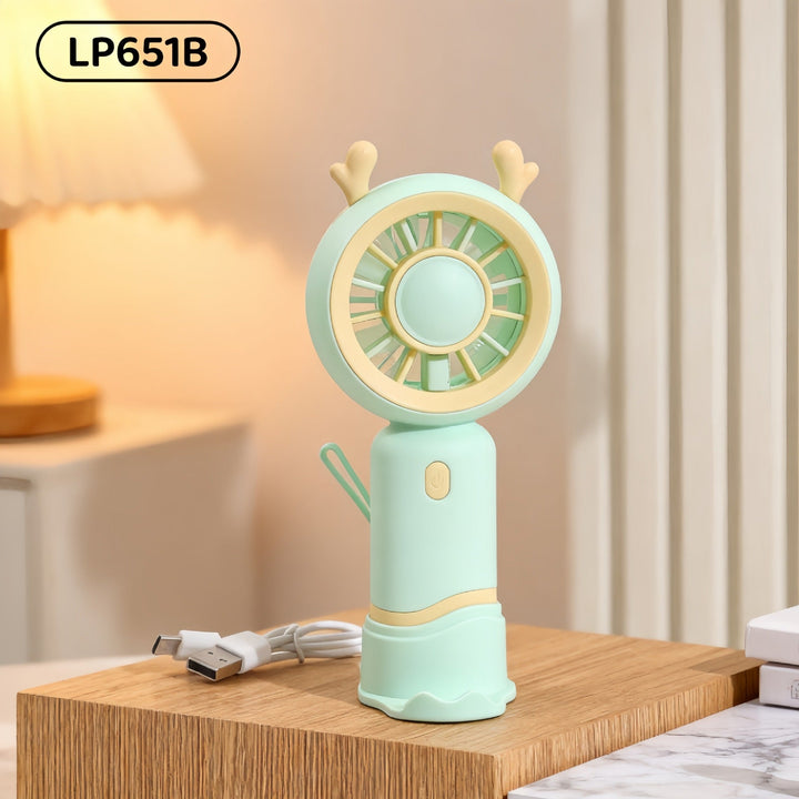 Ladies Portable Mini Handheld Fan with Cat Ears Stornfield