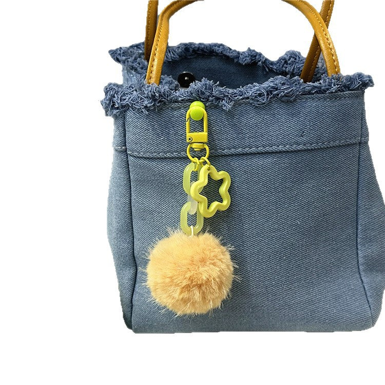 Cute Fuzzy Pom-Pom Keychain Stornfield