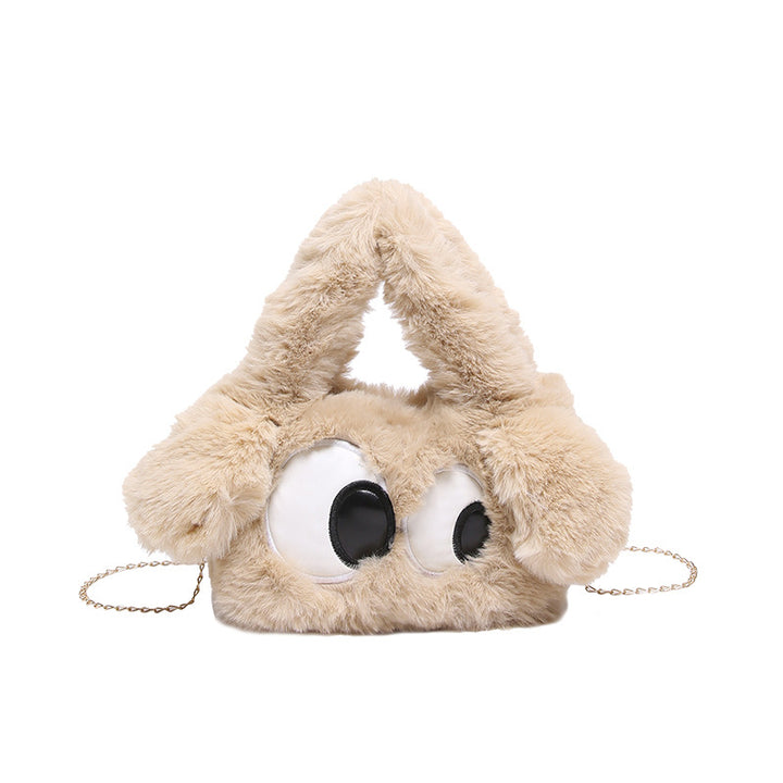 Cozy plush shoulder bag with ear application Stornfield
