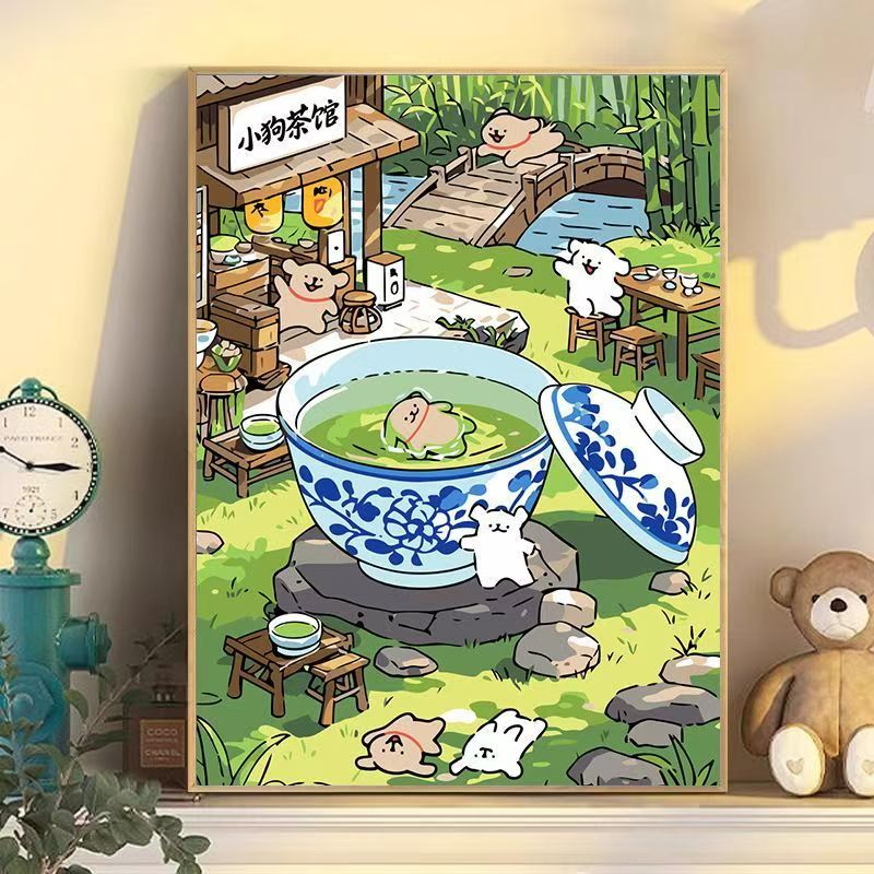 Playful Cartoon Dog Wall Art Stornfield