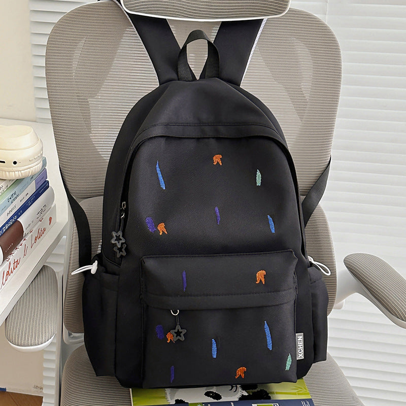 Lightweight Backpack with Cute Embroidered Design Stornfield