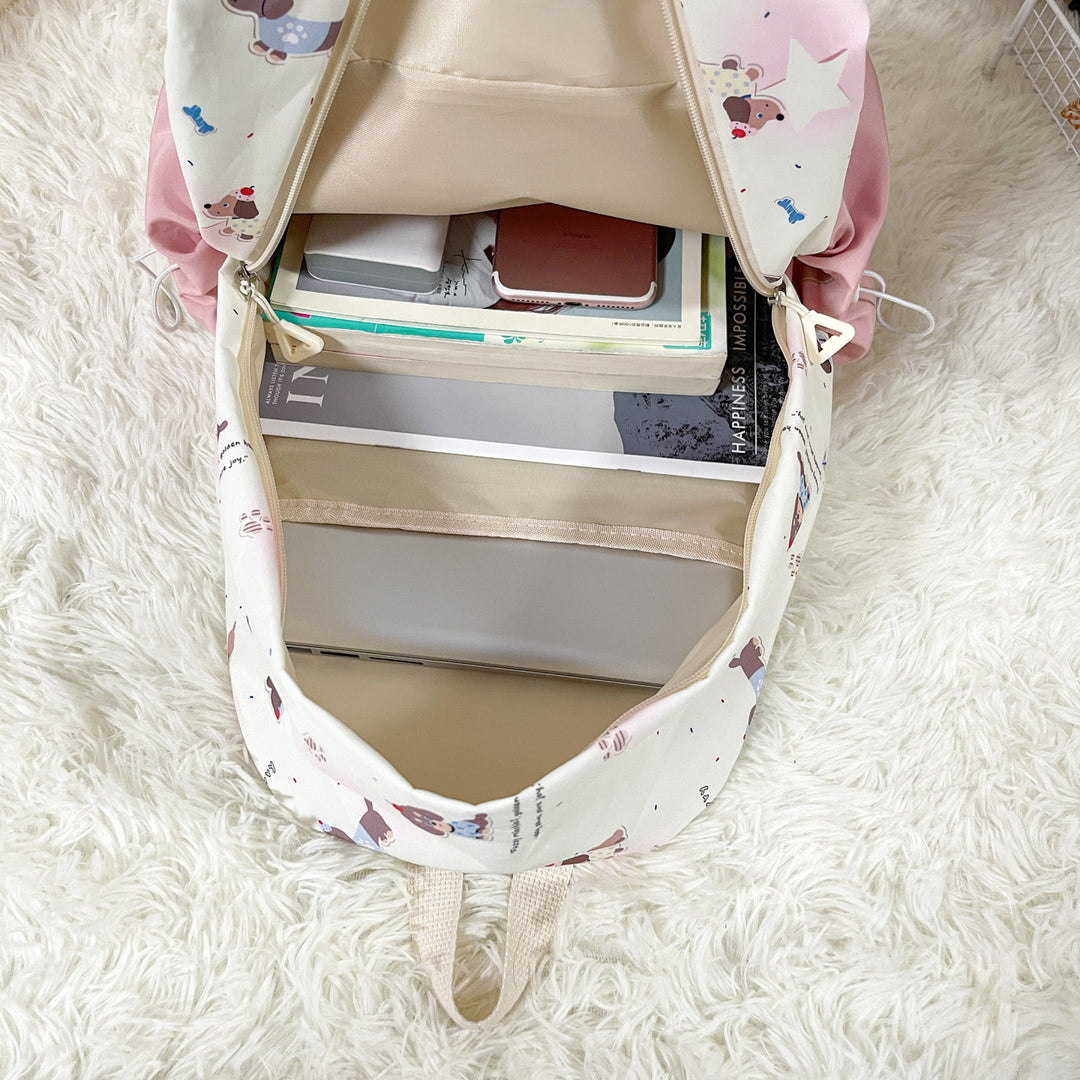 Plush Backpack with Animal Motif and Multifunctional Design Stornfield