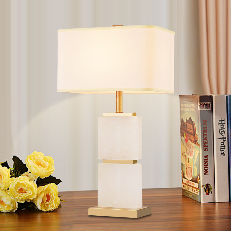 Modern Decorative Table Lamp with Marble Base and Elegant Shade