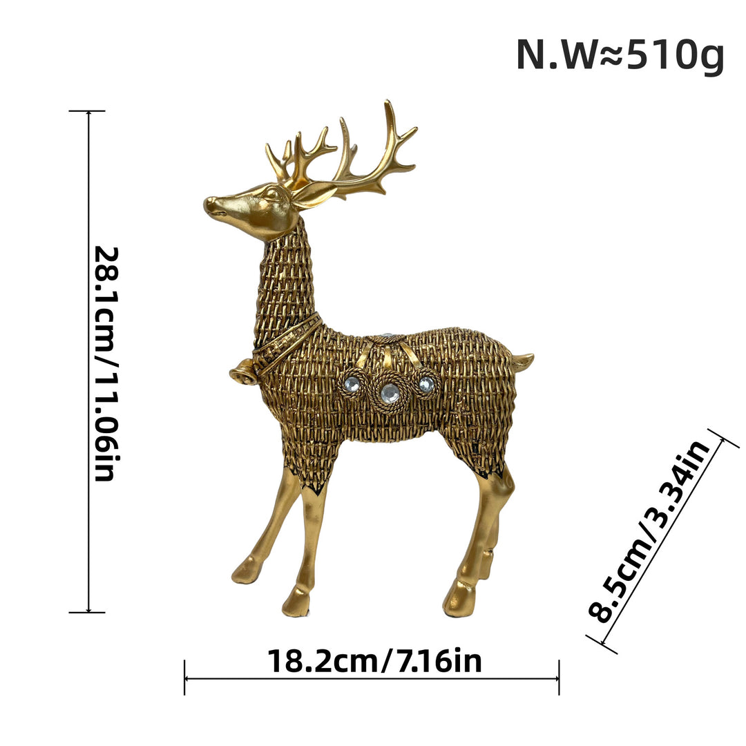 Decorative deer figure with glitter details Stornfield