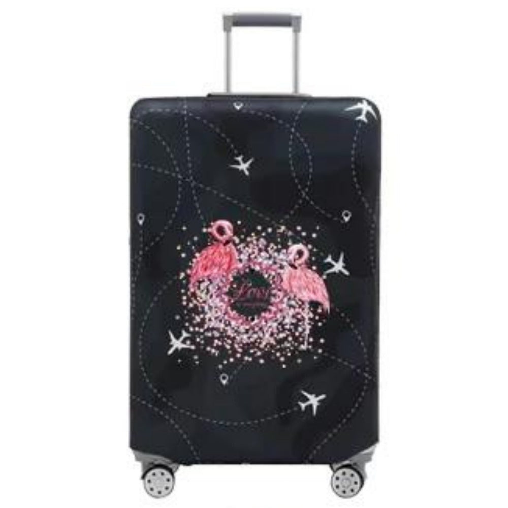 Women's Hard Shell Suitcase with Playful Flamingo Design Stornfield