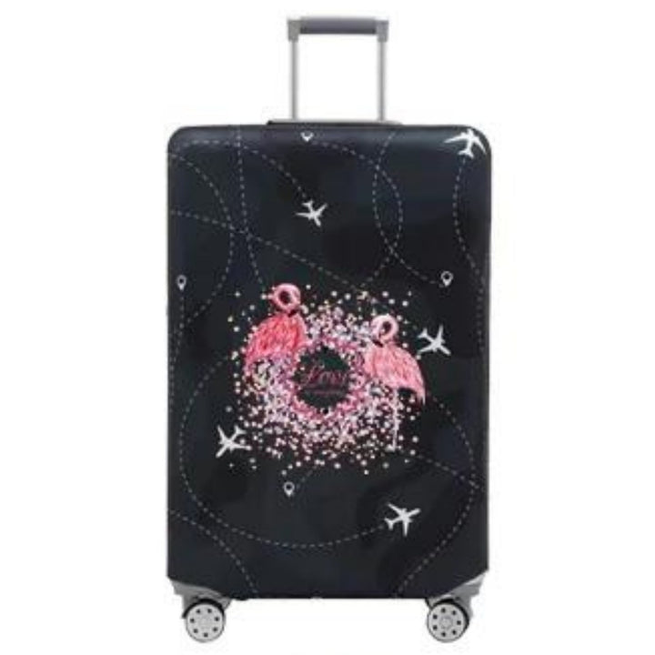 Women's Hard Shell Suitcase with Playful Flamingo Design Stornfield