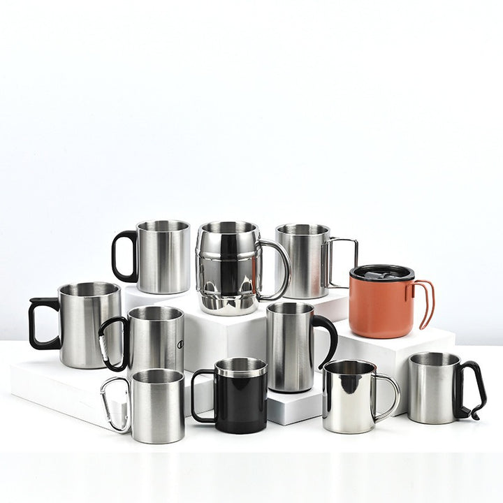 Women's Stainless Steel Coffee Mug with Carabiner Handle Stornfield
