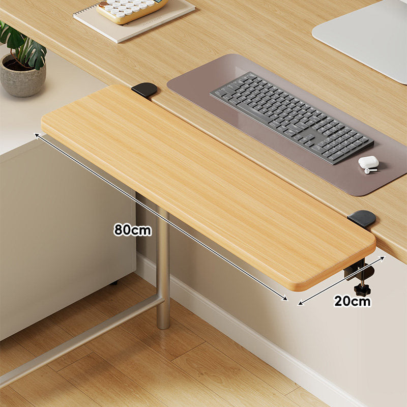 Under-Desk Sliding Keyboard Tray and Desk Extender with Smooth Glide Mount