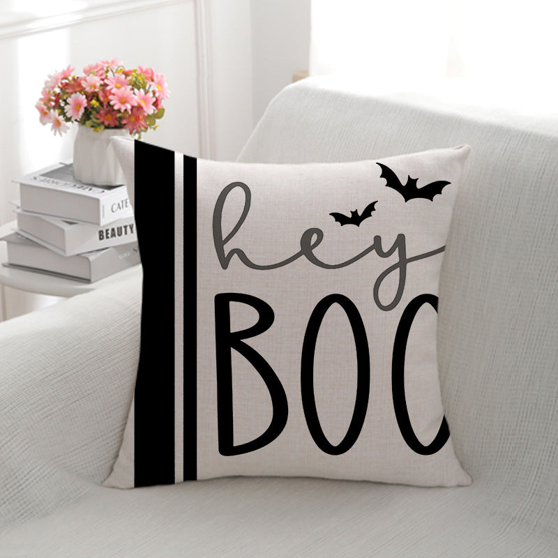 Decorative Halloween-Themed Throw Pillow