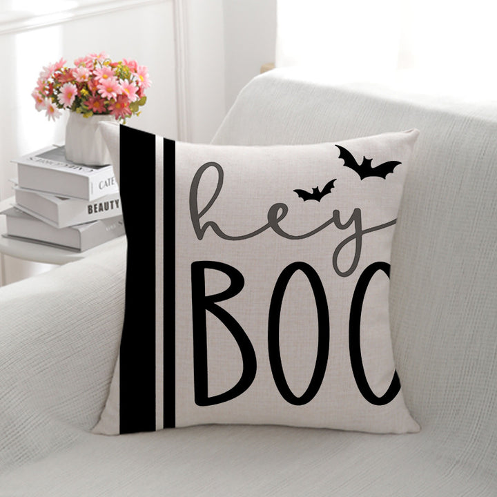 Decorative Halloween-Themed Throw Pillow