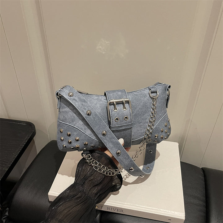 Studded Minimalist Crossbody Handbag