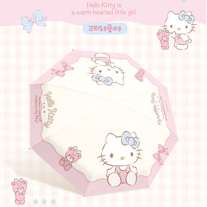 Ladies folding umbrella with exclusive Hello Kitty design and practical carrying mechanism Stornfield