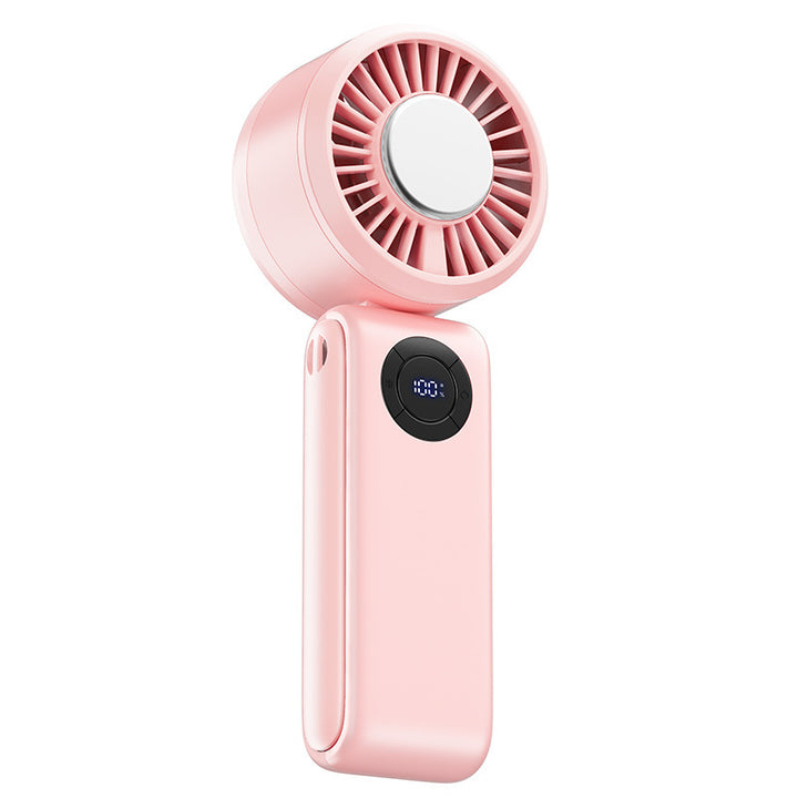 Women's portable hand fan with digital display and variable speed control Stornfield