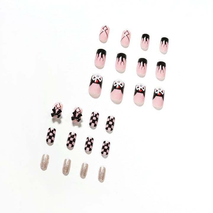 Artistic Nail Extensions with Whimsical Design Stornfield
