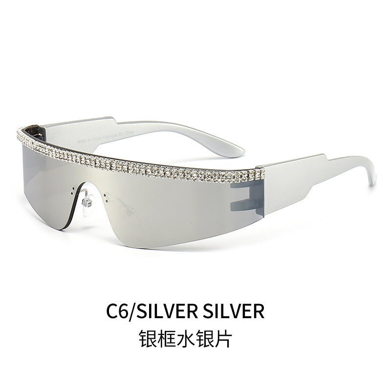 Women's Fashion Glamour Sunglasses with Rhinestone-Embellished Frame Stornfield