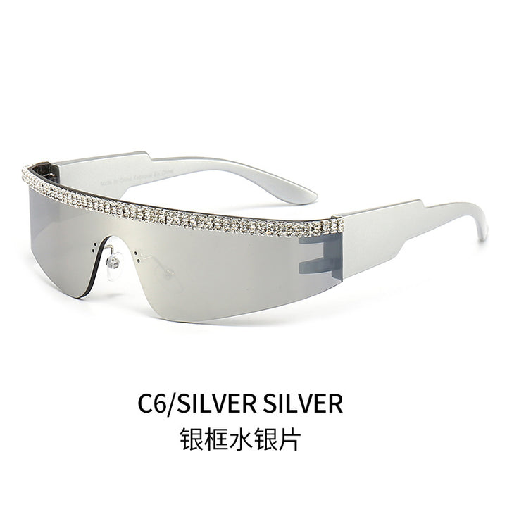 Women's Fashion Glamour Sunglasses with Rhinestone-Embellished Frame Stornfield