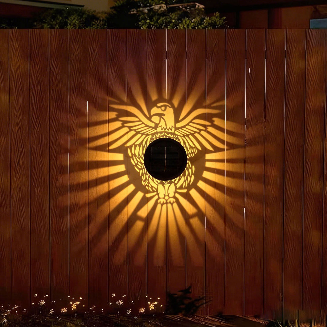 Solar Projection Lantern With Intricate Mandala Cutout And Warm LED Spotlight Stornfield