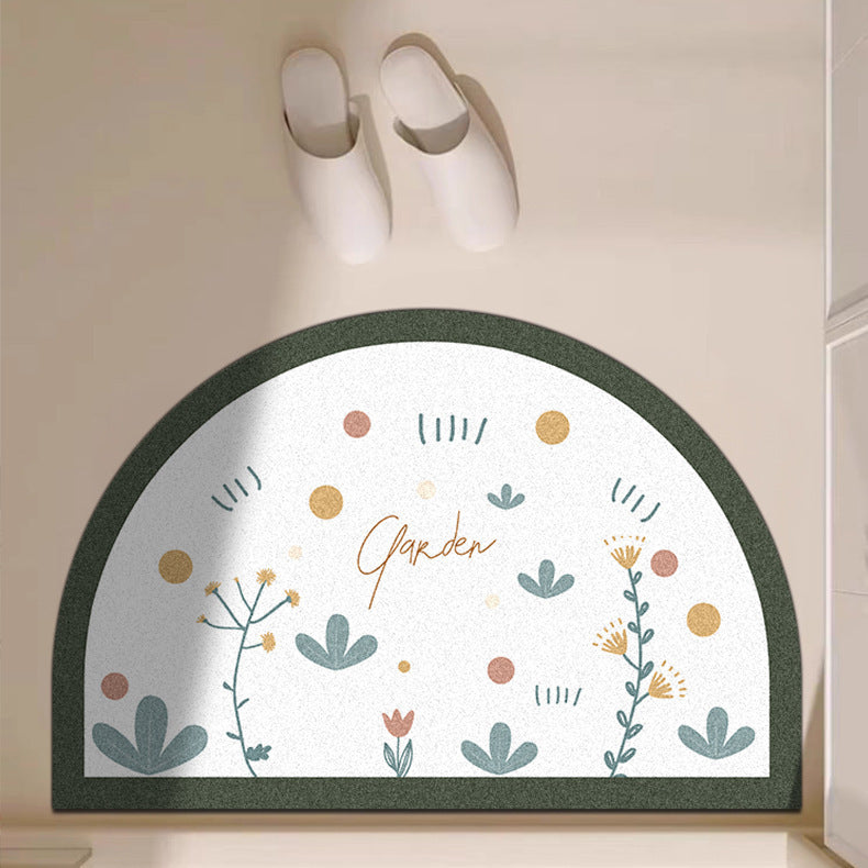 Playful Giraffe Themed Bath Mat
