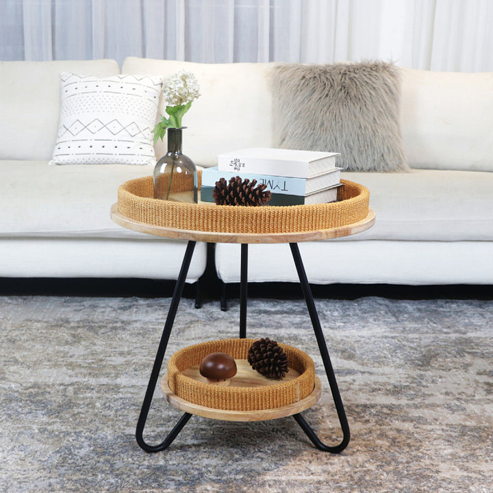 Modern side table with practical storage compartment Stornfield