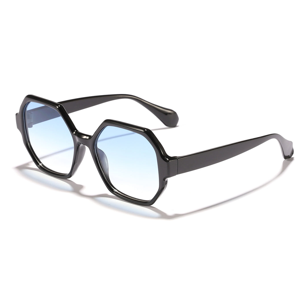 Women's fashionable sunglasses with hexagonal frame and UV protection Stornfield