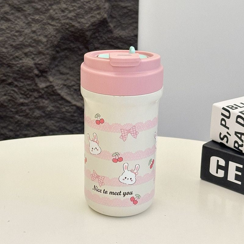 Ladies Insulated Drinking Cup with Cheerful Rabbit Design Stornfield