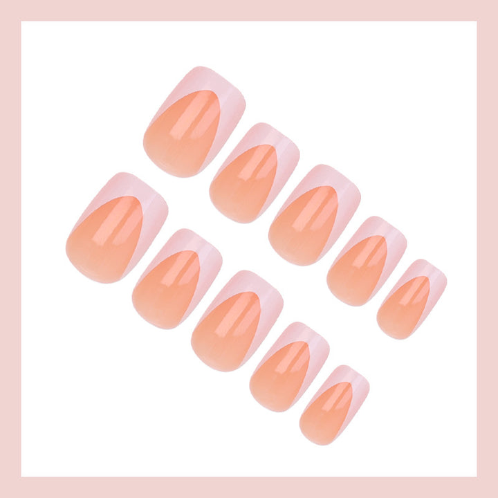 Acrylic nail set with elegant French look Stornfield