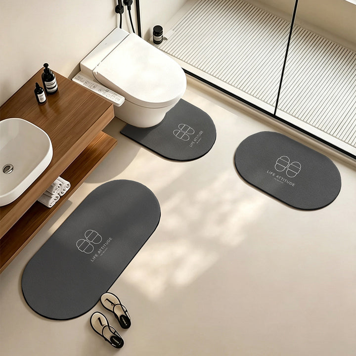 Cute Cartoon-Themed Bathroom Mat Set