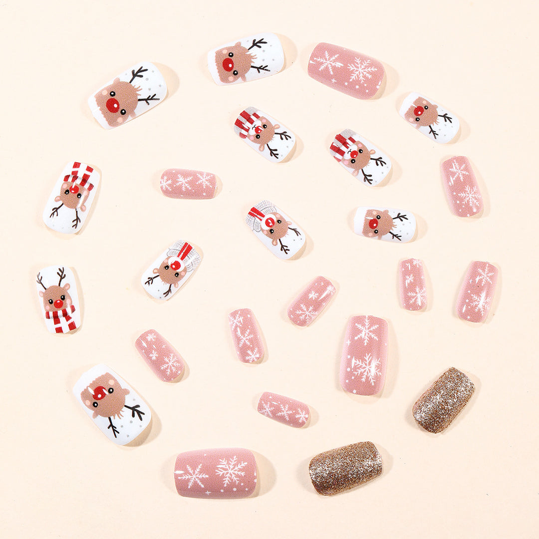 Festive 3D Reindeer Nail Art Extensions Stornfield