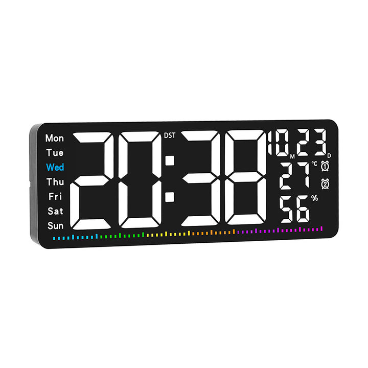 Digital alarm clock with large LED display and weather data Stornfield