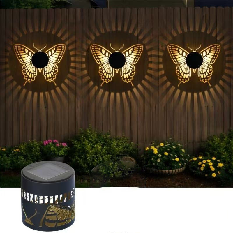 Decorative Solar Wall Light With Mandala Projection Pattern Stornfield