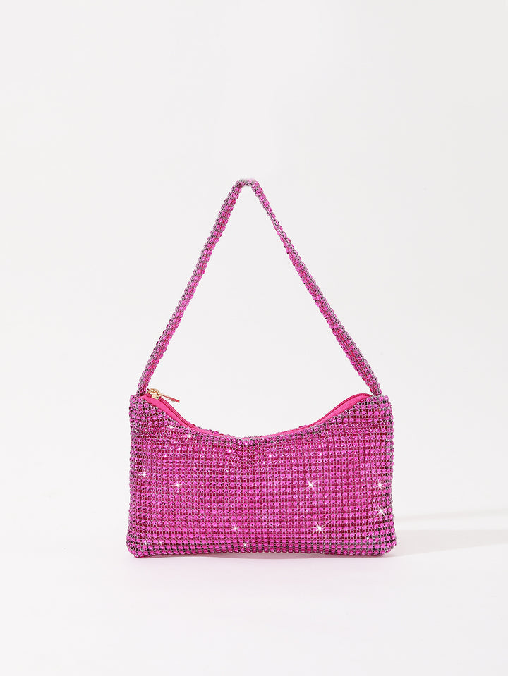 Elegant Rhinestone-Embellished Handbag