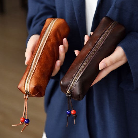 Premium Leather Pencil Case