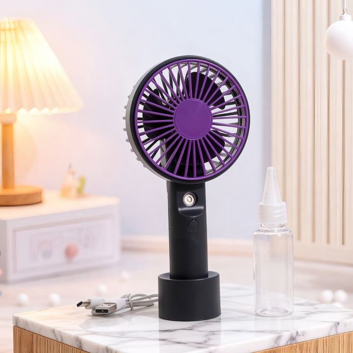 Women Portable Hand Fan with Spray Function Stornfield