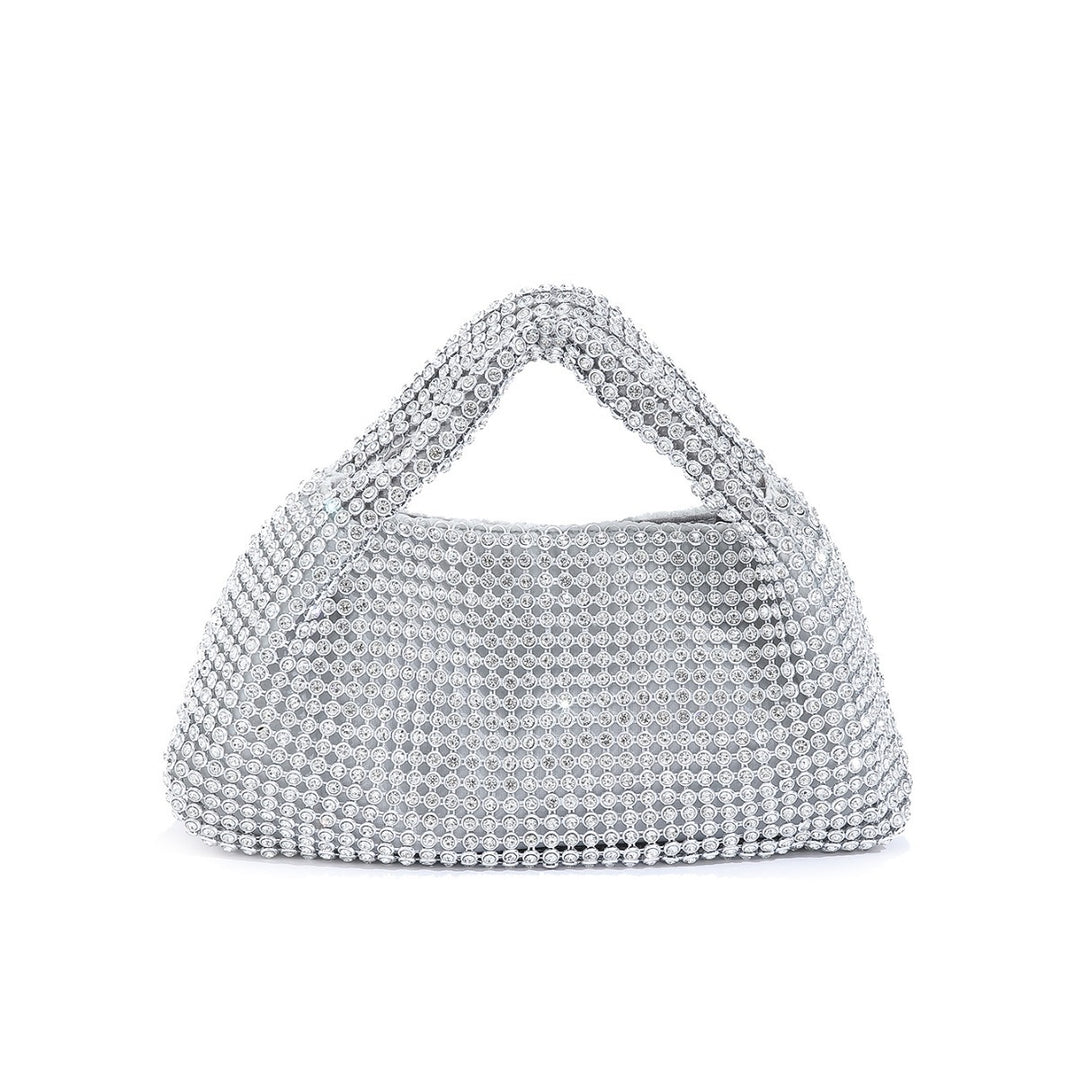 Crystal-Embellished Evening Handbag
