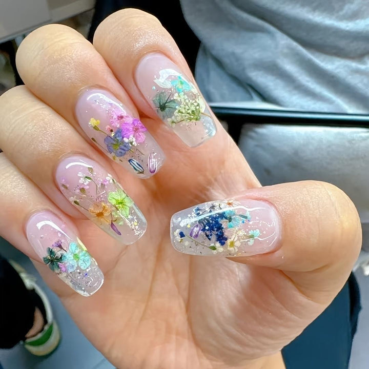 Nail set with elegant glitter design Stornfield