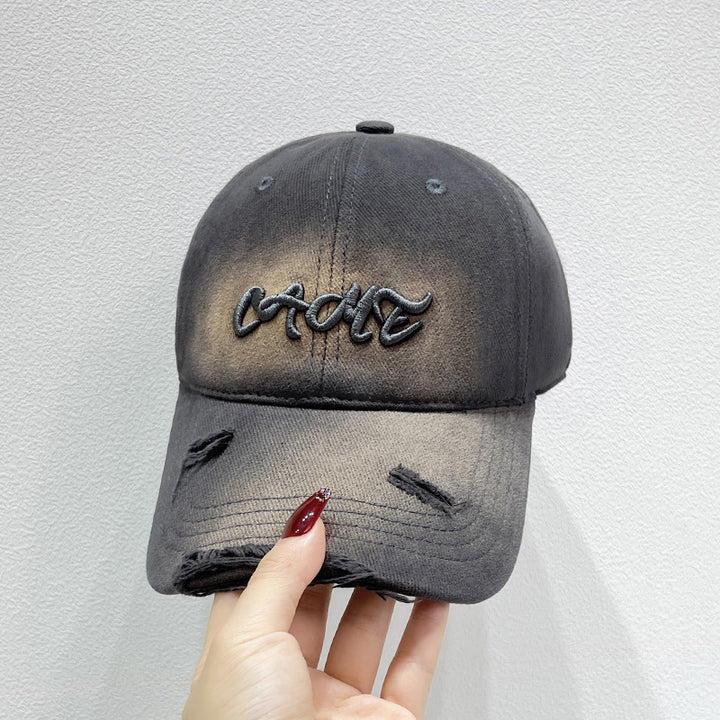 Men's Distressed Front Embroidered Baseball Cap Stornfield