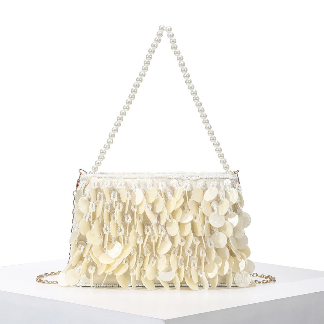 Decorative Shell Fringe Handbag