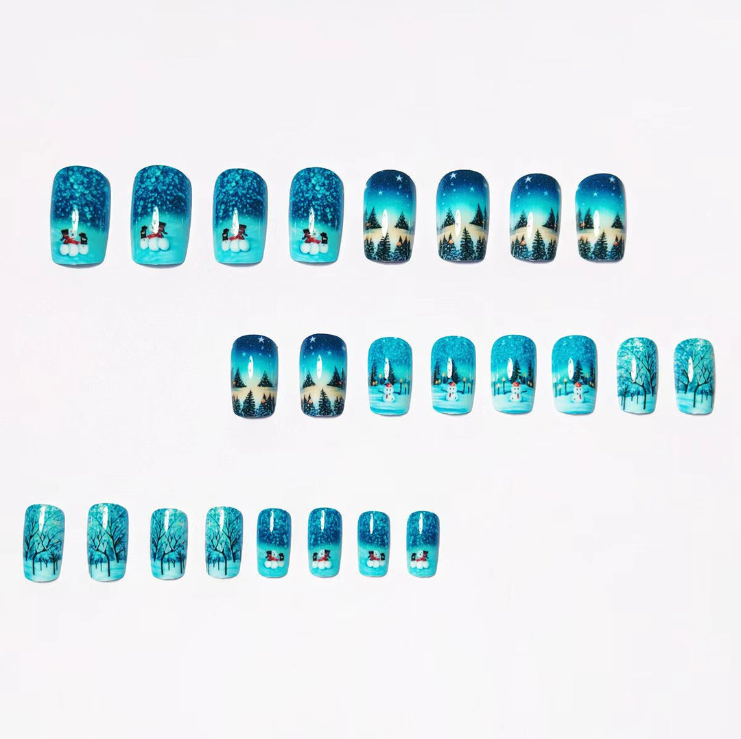 Winter Art Nails in Snowman Design Stornfield