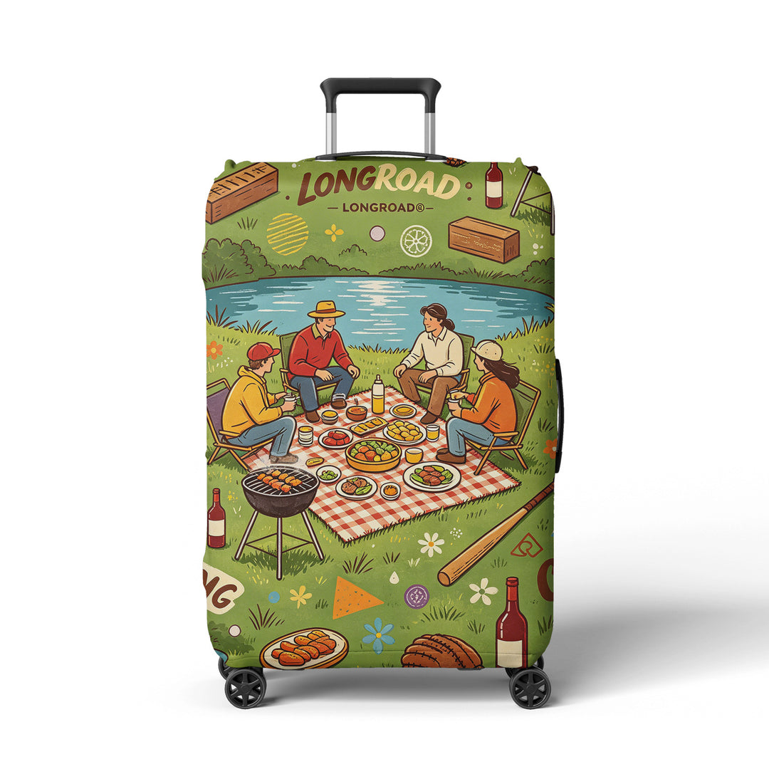 Women's suitcase cover with beach motif Stornfield