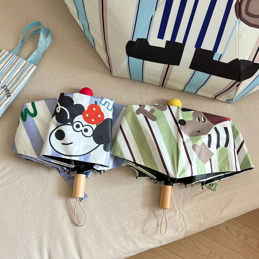 Ladies creative foldable umbrella with playful animal design Stornfield