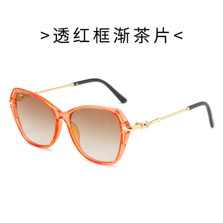 Women's fashionable Cat-Eye sunglasses with elegant metal frame Stornfield