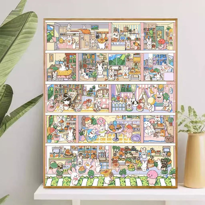 Playful Cartoon-Themed Art Canvas Stornfield