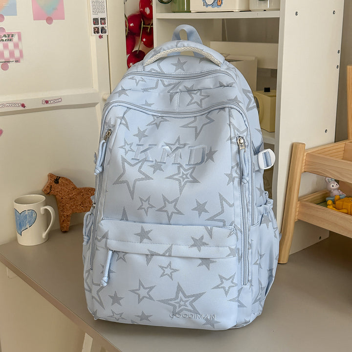 Star-Patterned School Backpack Stornfield